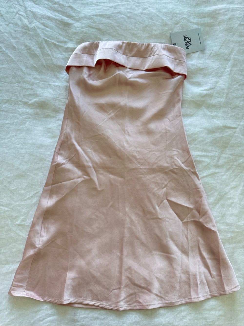 Princess Polly Strapless Blush Pink Mini Dress